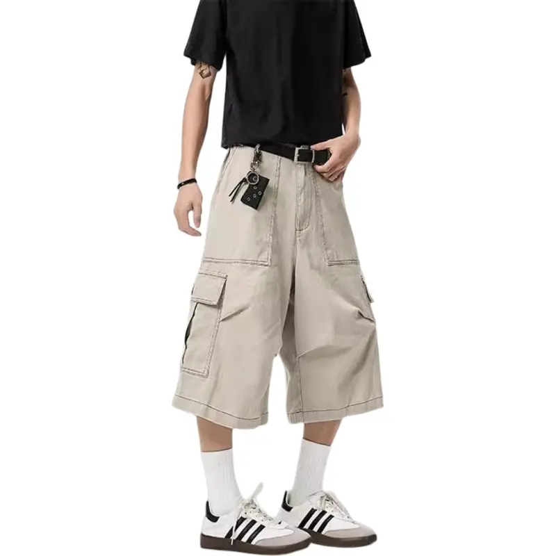 Glona Klio Denim Shorts Unisex Khaki-3