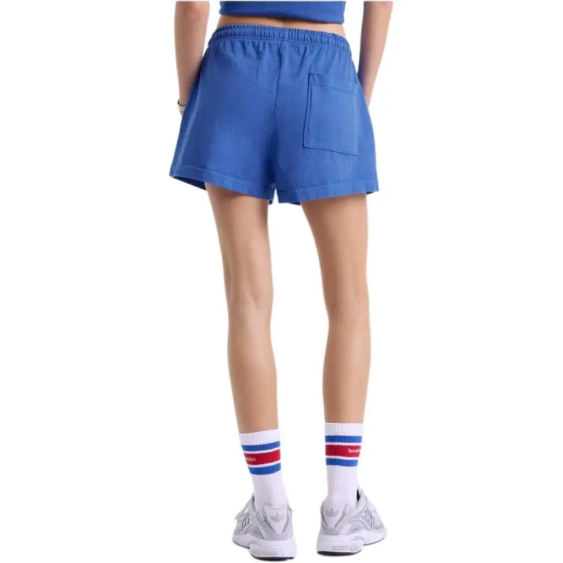 SPORTY & RICH Serif Logo Disco Shorts-2