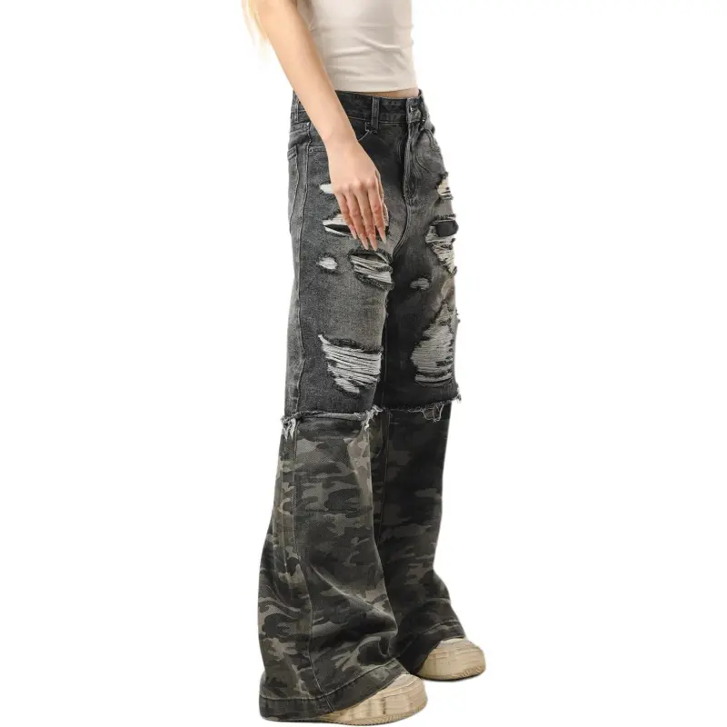 DAFK Jeans Men's Black Camouflage -4