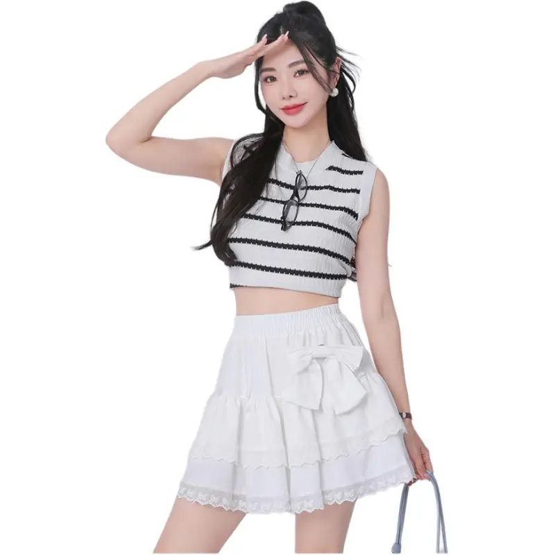 Mu Xiao Xin Casual Short Skirts Women's-3