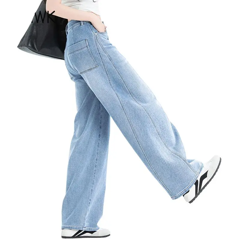 You cow me pants Jeans Women's Light Blue-6