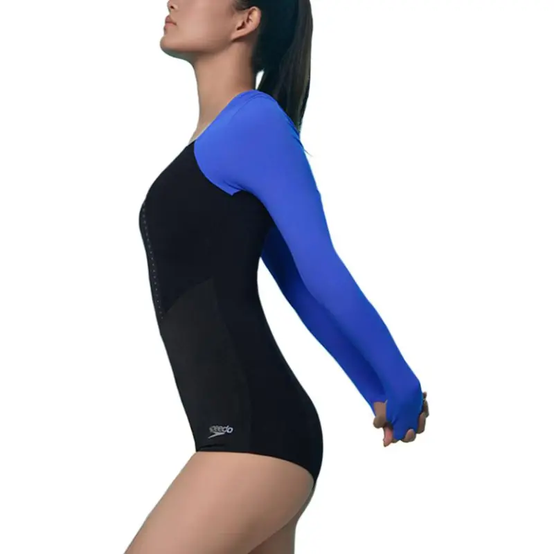 Speedo One piece Swimsuit Women's Black/Blue-1