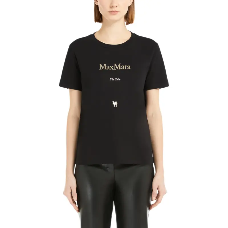 'S MAX MARA Crewneck Short Sleeved T Shirt-2
