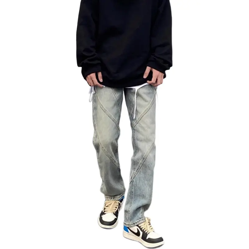 TESTUNG Jeans Men Yellow Mud--4