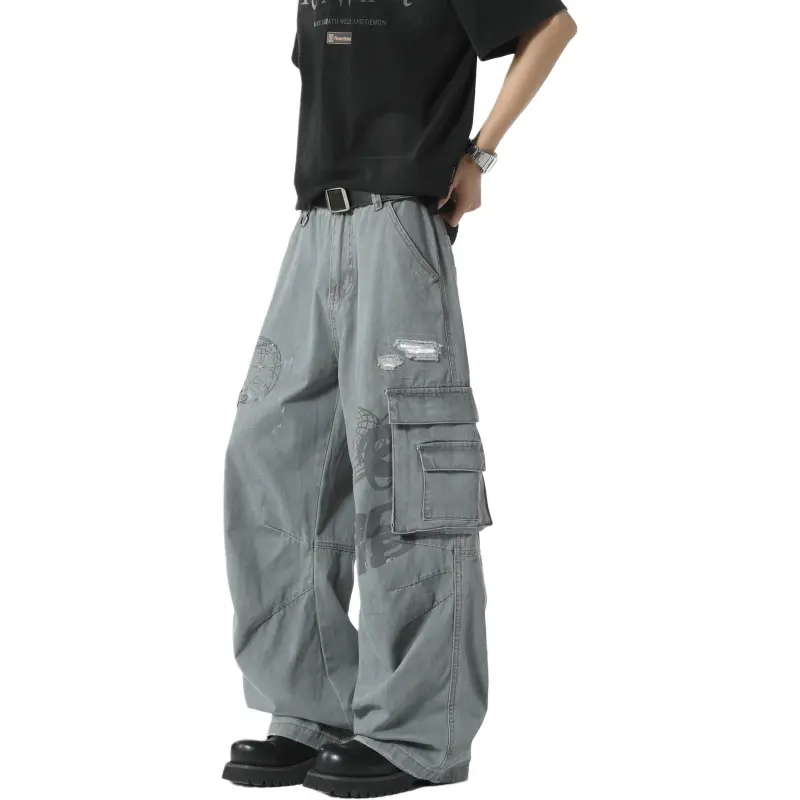 Weles Casual Pants Unisex Gray-2