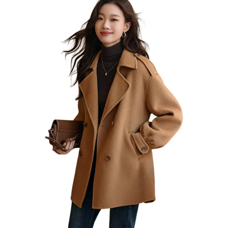 Mo Han Yi Mei Coats Women's Warm Camel-5
