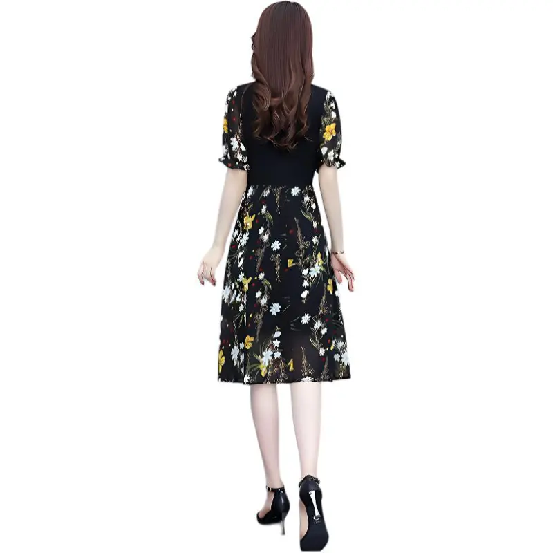 Mu Xiao Xin Short Sleeved Dress Women's-1