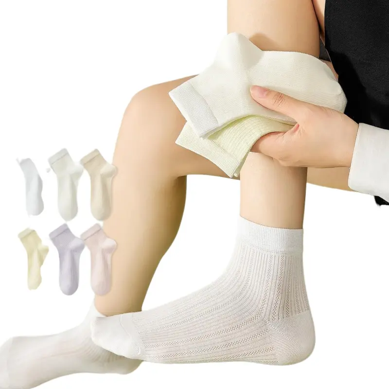 Temooues Mid Calf Socks Women's Combo Set-1