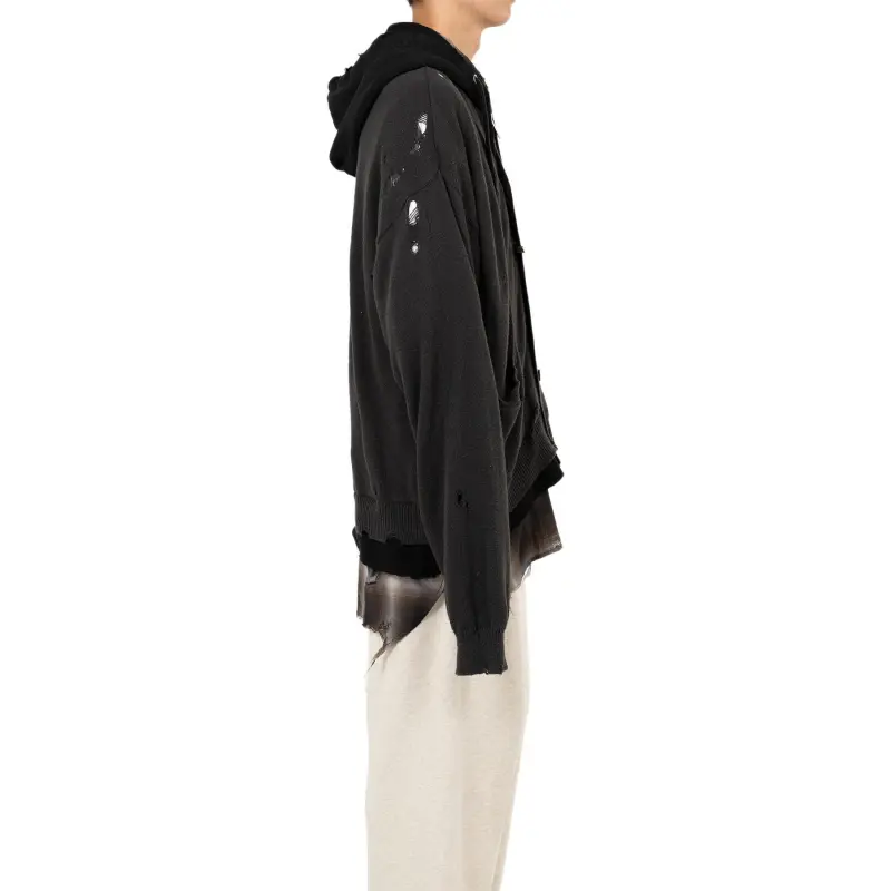 Maison Mihara Yasuhiro Distressed Hooded Jacket-4