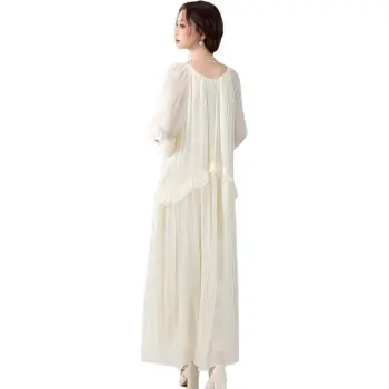 IDLE SOUL Long Sleeved Dress Women's Champagne
