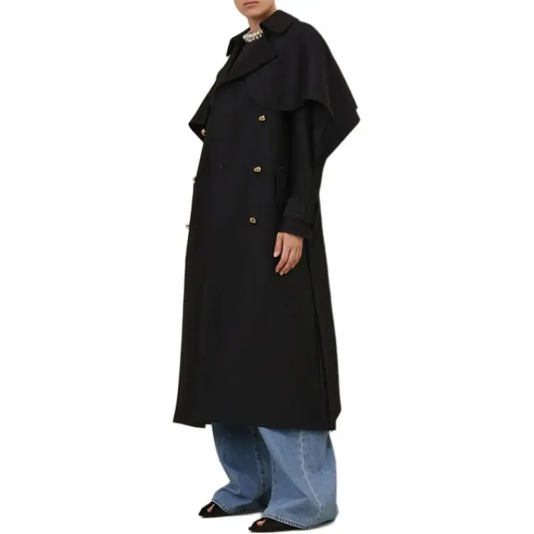 Zimmermann Trench Coat Women's Black-4