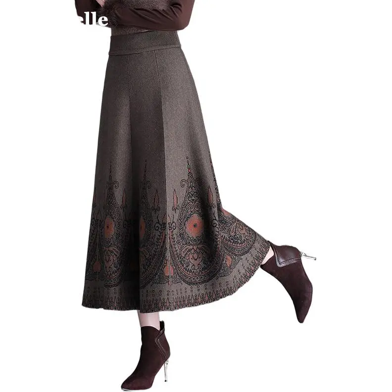 La Chapelle Knit Long Skirt Women's-1