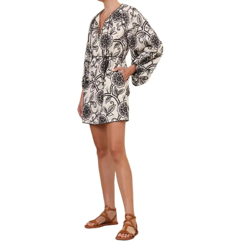 Zimmermann Tallow Embroidered Mini Dress-2