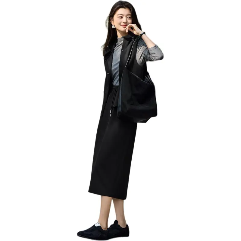 XWI Two Piece Skirt Sets Women's Black-2
