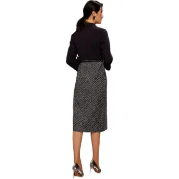 BBLLUUEE Long Sleeved Dress Women's Ink Blue