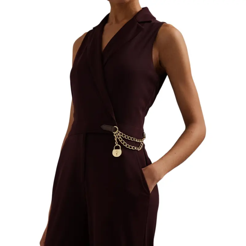 LAUREN RALPH LAUREN FW24 Jumpsuit Women's Pinot Noir-4
