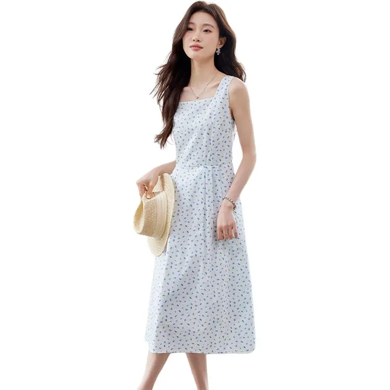 La Chapelle Slip Dresses Women's White-3