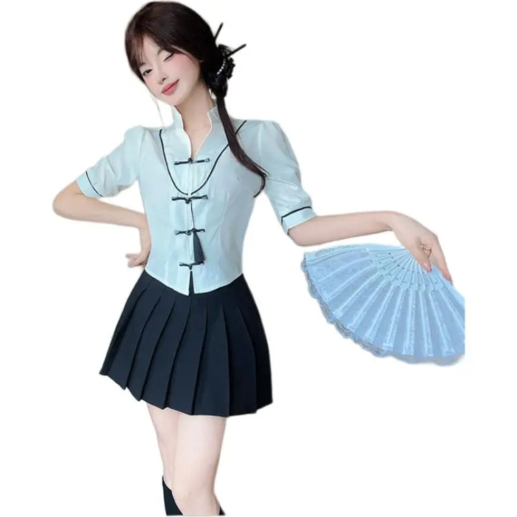 Mu Xiao Xin Two Piece Skirt Sets Women's-3