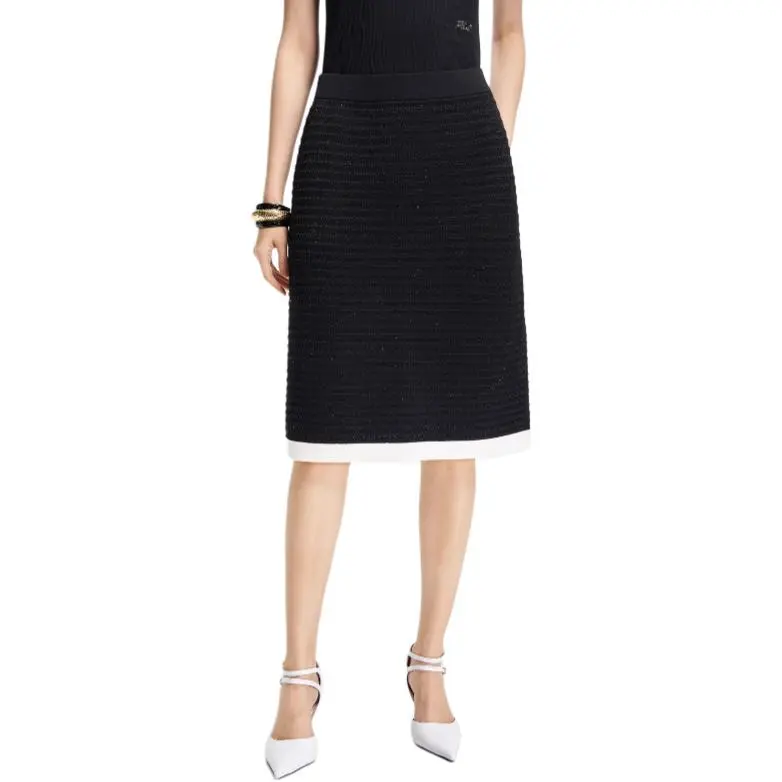 KARL LAGERFELD SS25 Casual Long Skirt Women's Black-2