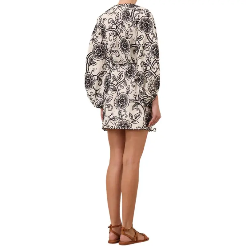 Zimmermann Tallow Embroidered Mini Dress-3