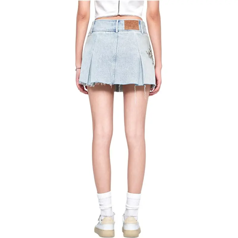 Ed Hardy SS25 Denim Short Skirts Women's-3