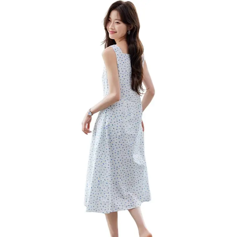 La Chapelle Slip Dresses Women's White-4