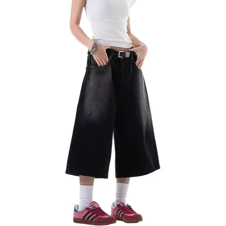 PAINT STAIN Denim Shorts Unisex-3