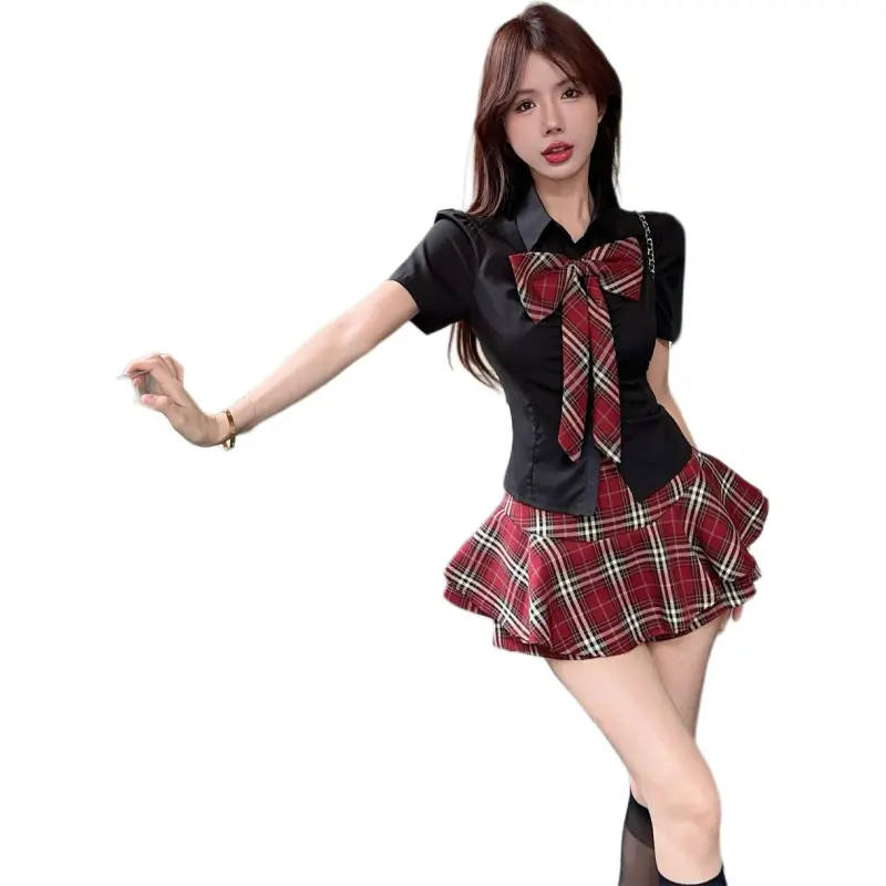 Mu Xiao Xin Two Piece Skirt Sets Women's-6