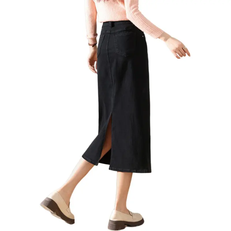 HIPPIEMISS Denim Long Skirts Women's-1