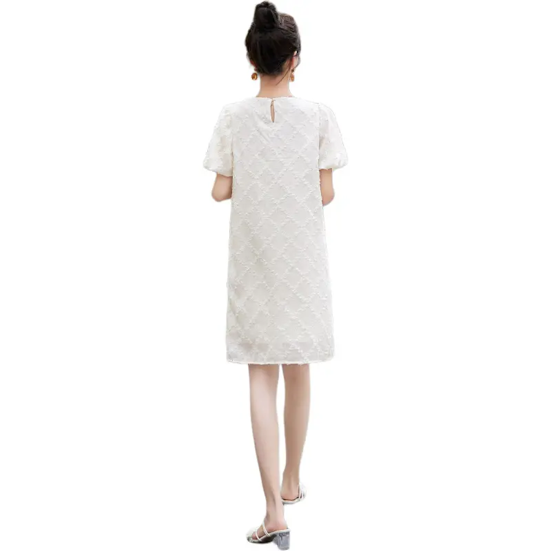 PIERRE CARDIN Short Sleeved Dress Women's White-0