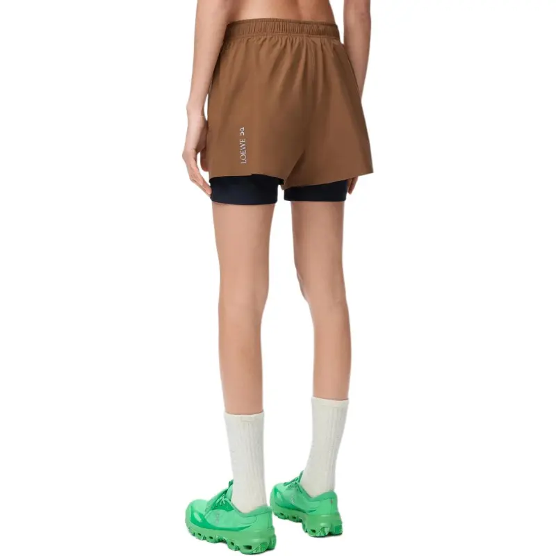LOEWE SS25 Casual Shorts Women's Milk Candy-2