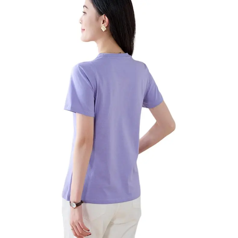 LUYOUYE T Shirt Women's Wisteria Purple-1