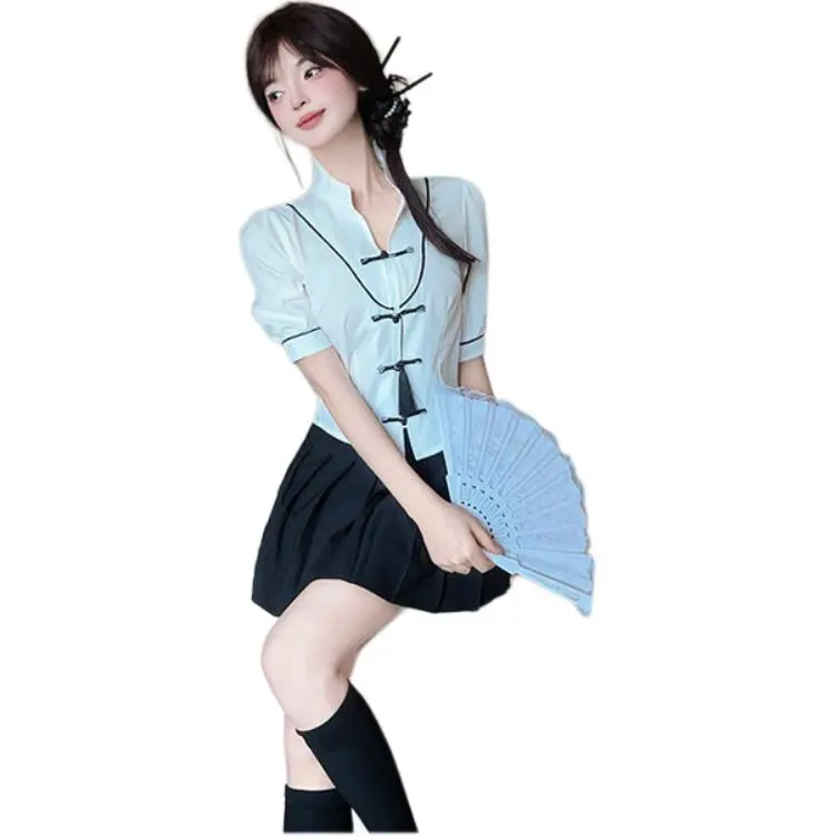 Mu Xiao Xin Two Piece Skirt Sets Women's-2