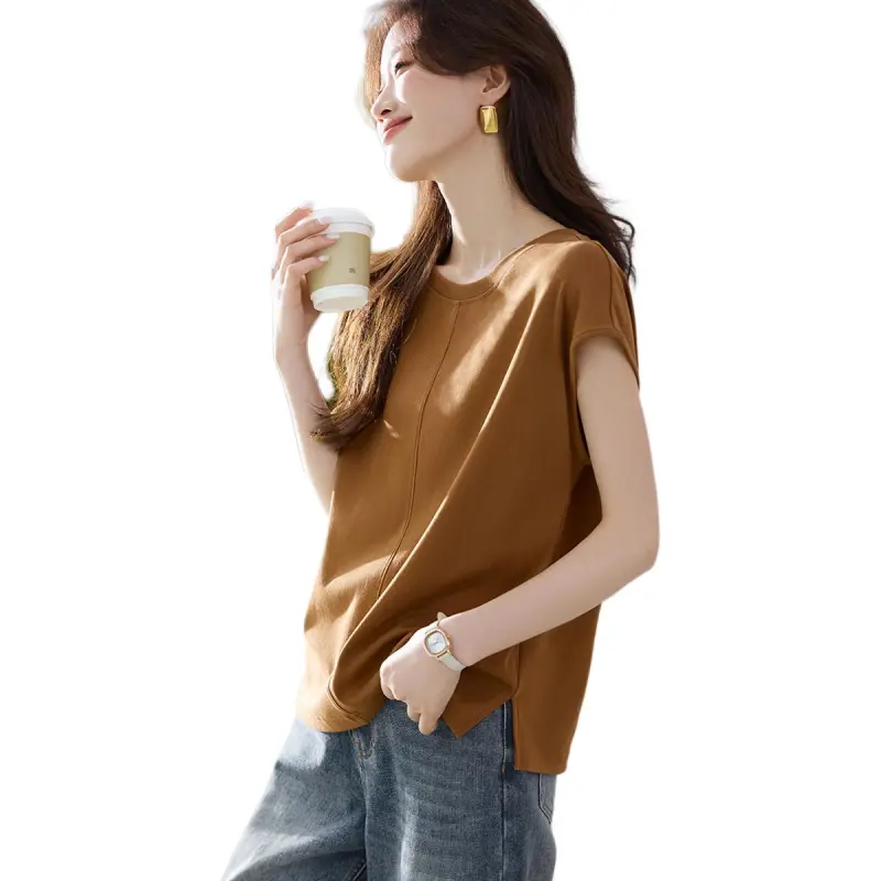 Mo Han Yi Mei T Shirt Women's Coffee-2