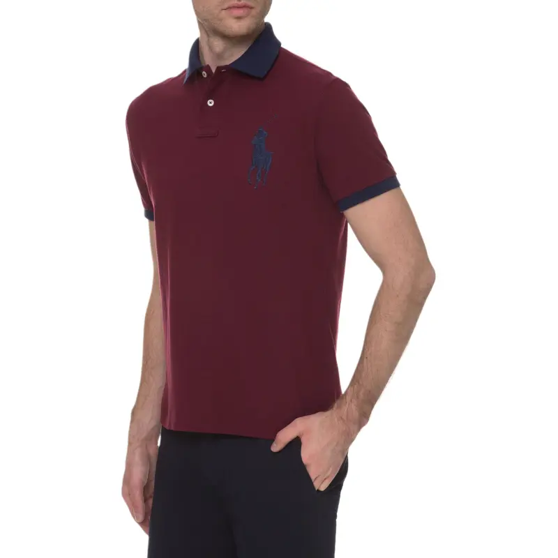 Polo Ralph Lauren SS24 Polo Shirt Men's Burgundy-1