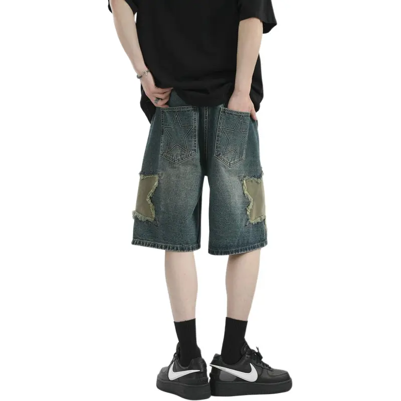 BEAR UNION Denim Shorts Unisex Blue-2