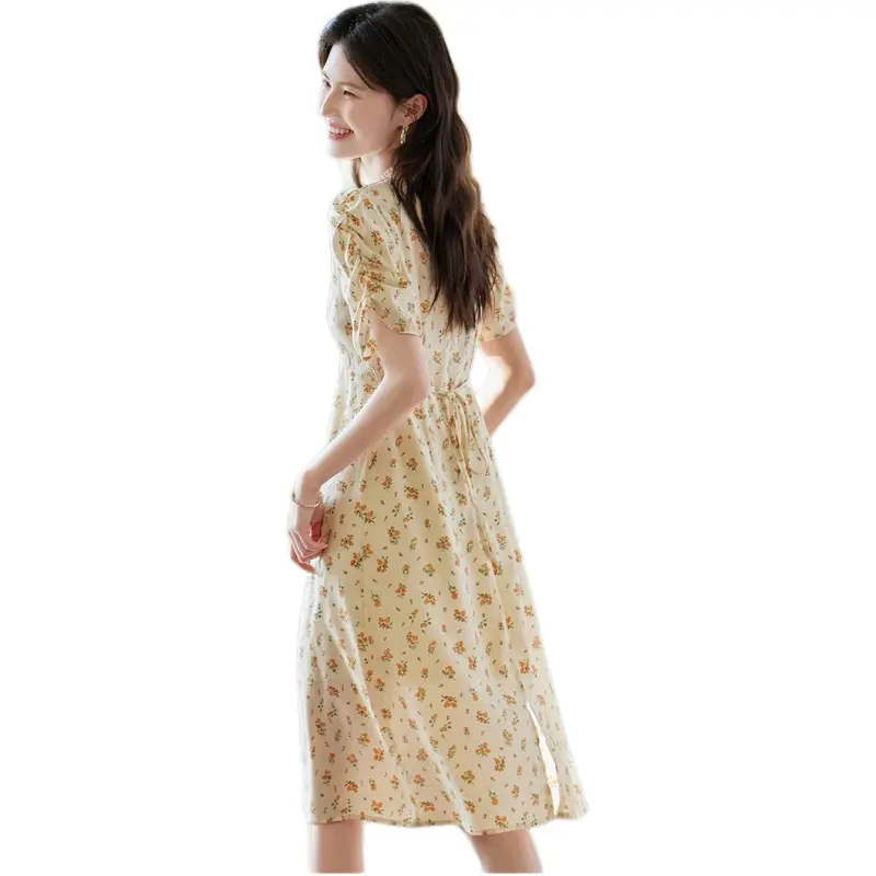 Mu Xiao Xin Short Sleeved Dress Women's-1