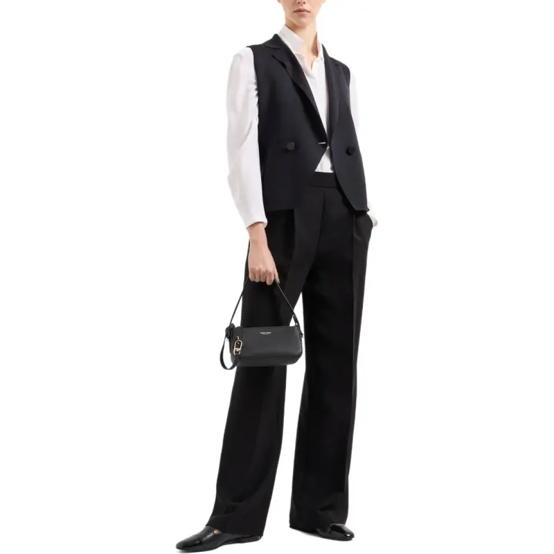 GIORGIO ARMANI Single pleat Silk Crêpe Cady Trousers-1