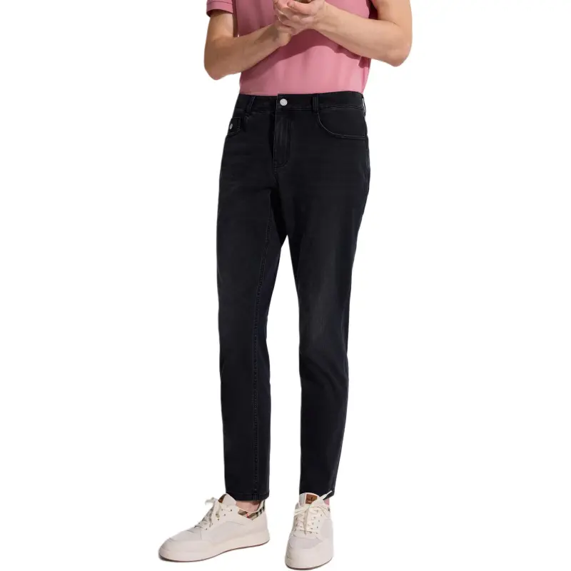 Biyin Leufen Oxygen Bar With Cooling Sensation Jeans Men's-2
