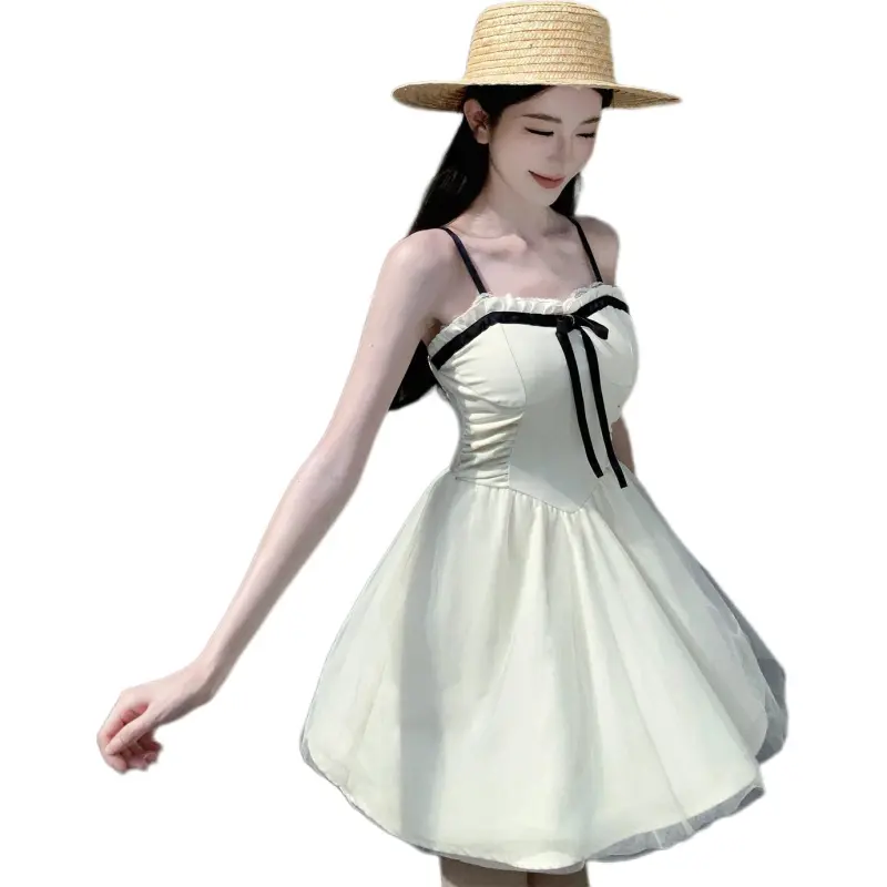 KAISER Slip Dress Women's White-1