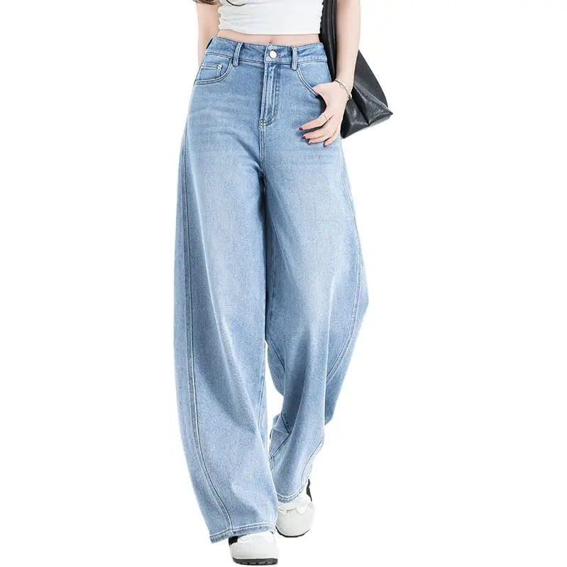 You cow me pants Jeans Women's Light Blue-7