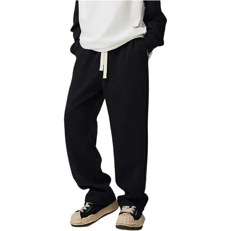 SONGS ALONG Casual Pants Unisex Black-2