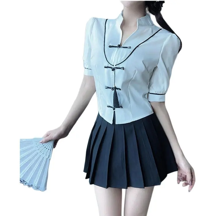 Mu Xiao Xin Two Piece Skirt Sets Women's-6