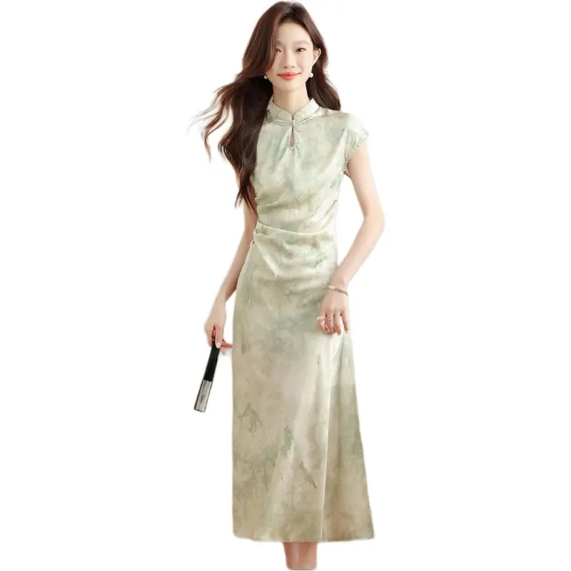 Mu Xiao Xin Short Sleeved Dress Women's-3