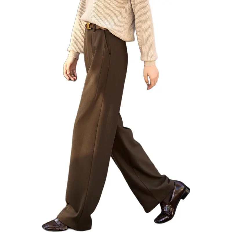 Mo Han Yi Mei Casual Pants Women's Khaki-3