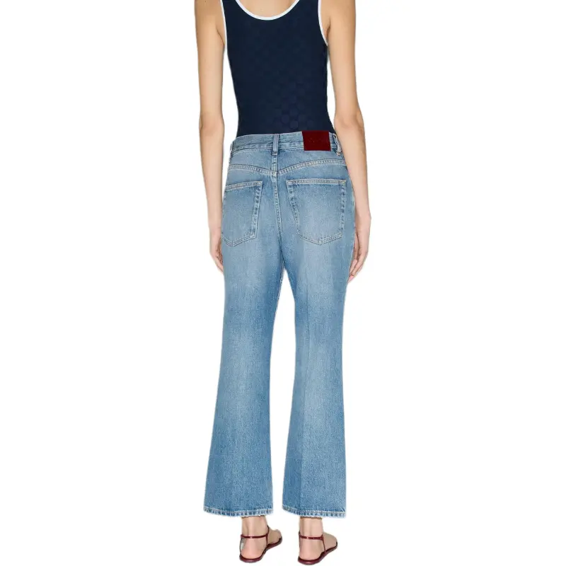 GUCCI FW25 Lido Collection Jeans Women's Blue-4