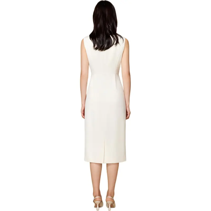 BBLLUUEE Sleeveless Dress Women's Vanilla Apricot-1