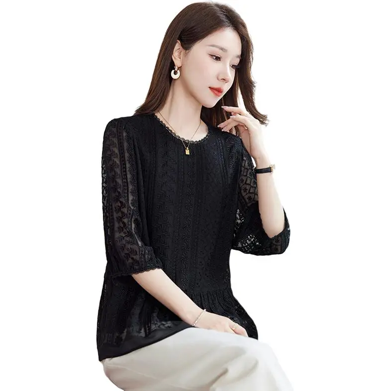 Yi Mengyuan T Shirts Women's Black-4