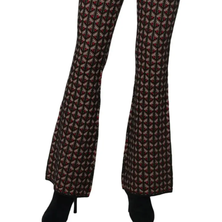 DVF Diane Von Furstenberg Ashdon Knit Jacquard Pants-4
