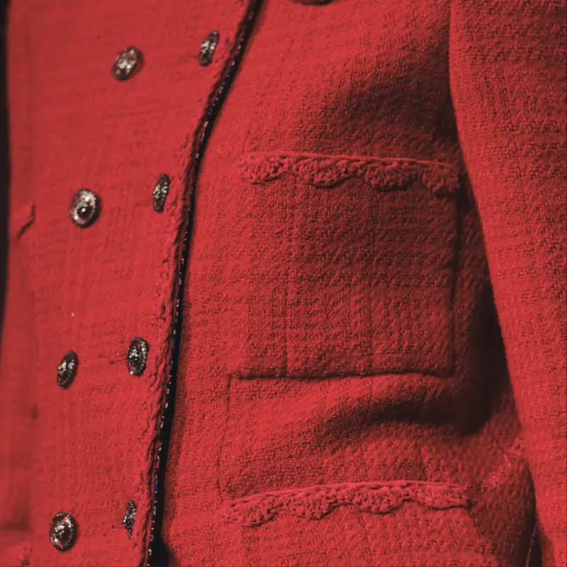 CHANEL FW24 Jackets Coats Women's Red-3
